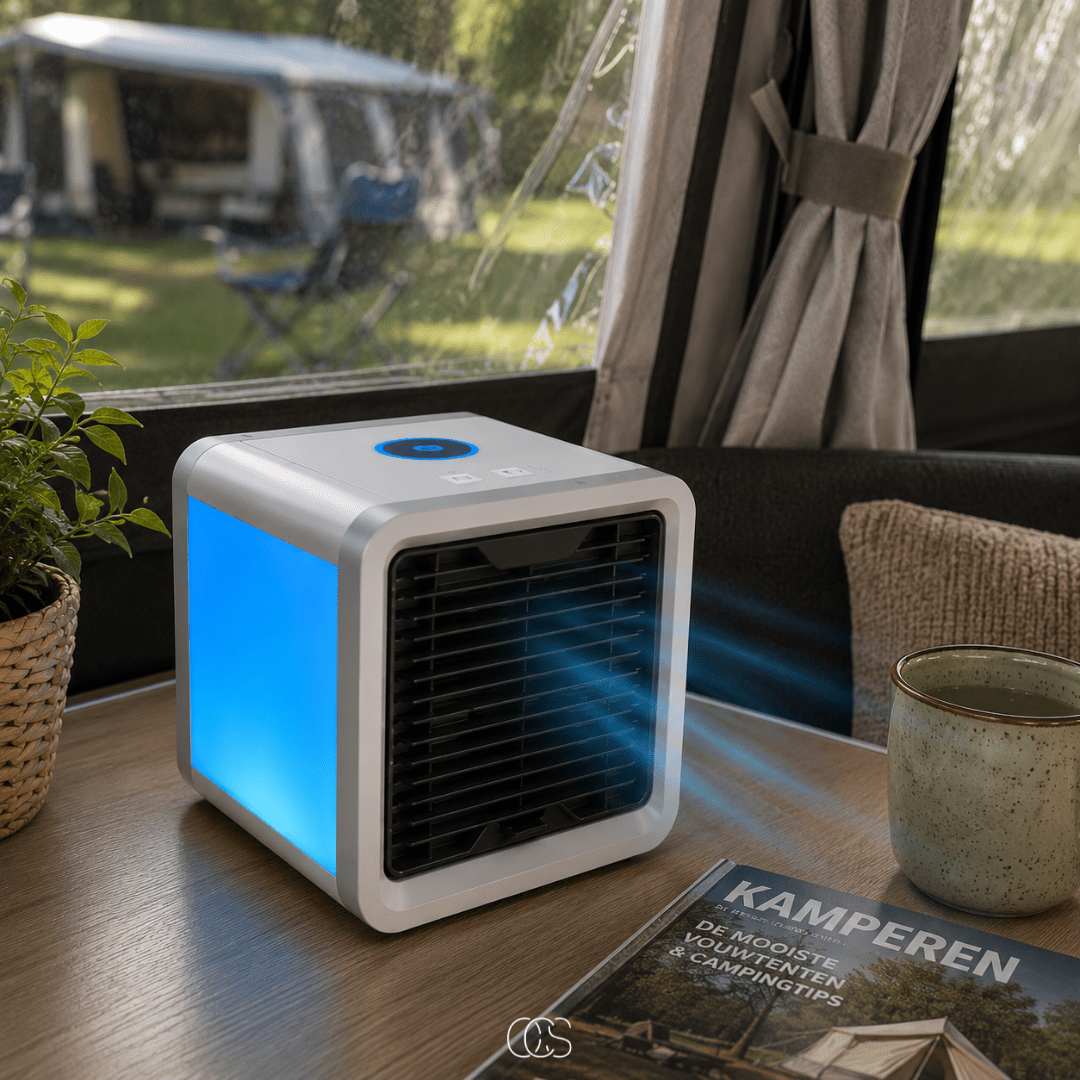 Portable Mini Air Cooler 3-in-1 USB with LED Light — 8 Hours 5