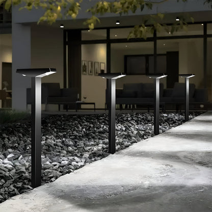 Set 4 Lampade Solari LED da Giardino a Forma di T