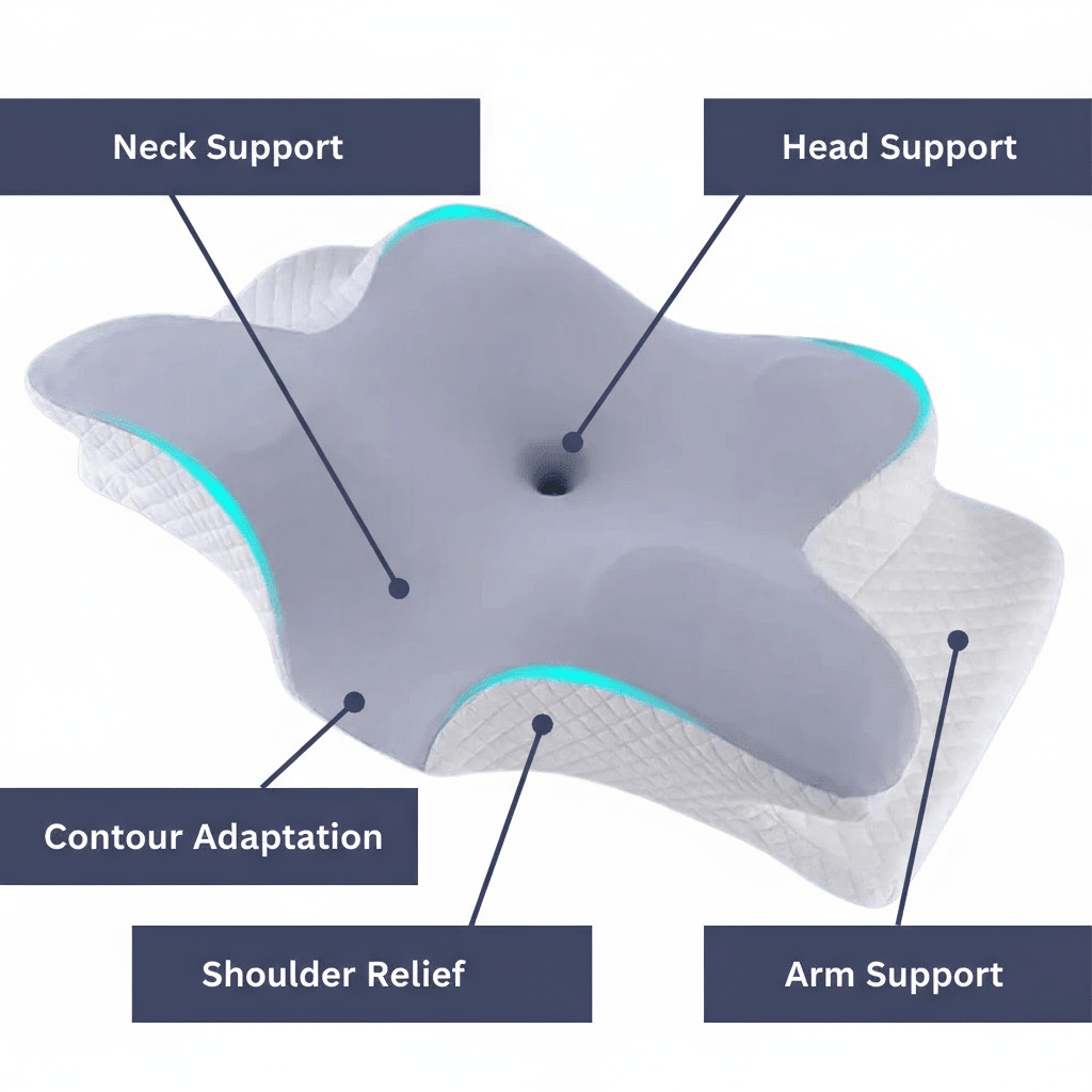 Orthopedic Memory Foam Pillow — Neck & Shoulder Pain Relief 4