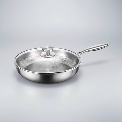 Poêle Martelée Antiadhésive en Titane pour Induction - Parfaite pour Cuisine Professionnelle