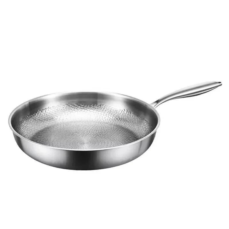 Poêle Martelée Antiadhésive en Titane pour Induction - Parfaite pour Cuisine Professionnelle