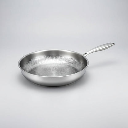 Poêle Martelée Antiadhésive en Titane pour Induction - Parfaite pour Cuisine Professionnelle