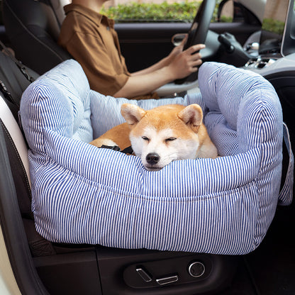 Cuccia Auto per Cani con Fodera Lavabile e Cinture Regolabili