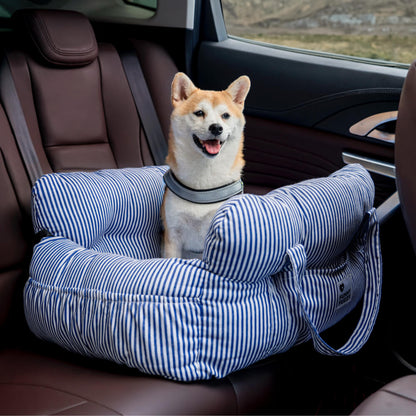 Cuccia Auto per Cani con Fodera Lavabile e Cinture Regolabili