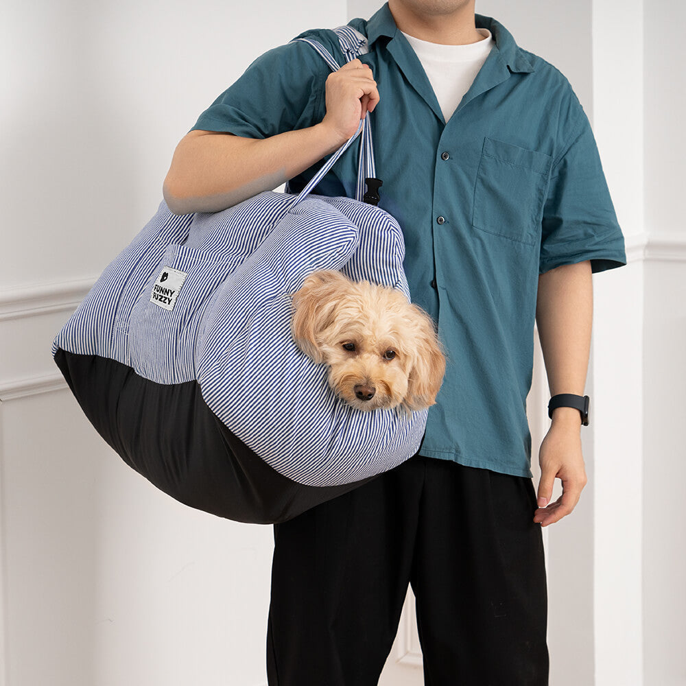 Cuccia Auto per Cani con Fodera Lavabile e Cinture Regolabili