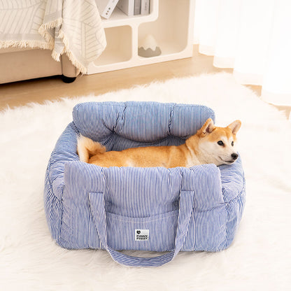 Cuccia Auto per Cani con Fodera Lavabile e Cinture Regolabili