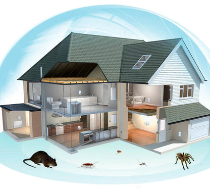 Dispositivo Ultrasonico per Controllo Parassiti con Copertura Fino a 40 m² - Sicuro per Famiglie e Animali Domestici 5