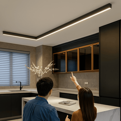 Minimalistische LED Plafondlamp in Aluminium voor Moderne Verlichting
