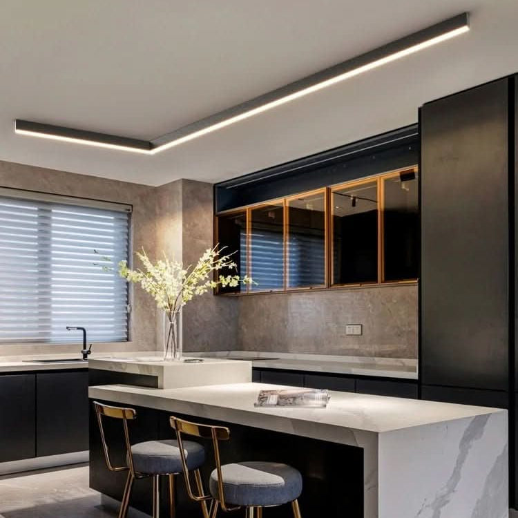 Minimalistische LED Plafondlamp in Aluminium voor Moderne Verlichting