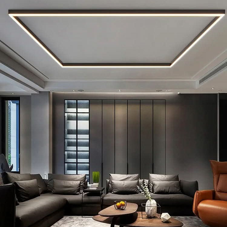 Minimalistische LED Plafondlamp in Aluminium voor Moderne Verlichting