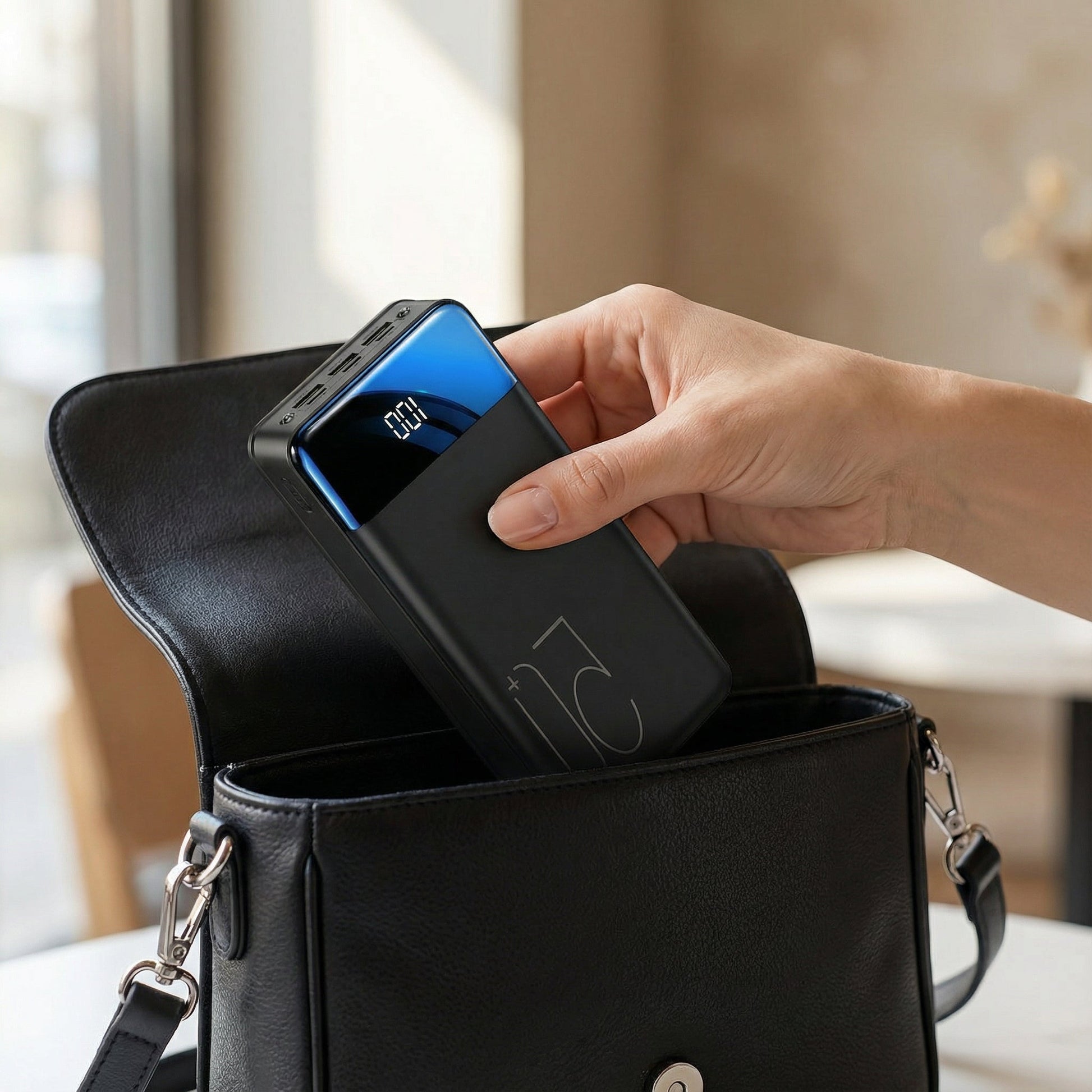 Power Bank 100.000 mAh | Caricabatterie Portatile con Display LED | Ricarica Rapida per Cellulare e Dispositivi Elettronici 3