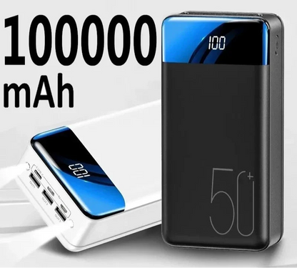 Power Bank 100.000 mAh | Caricabatterie Portatile con Display LED | Ricarica Rapida per Cellulare e Dispositivi Elettronici 5