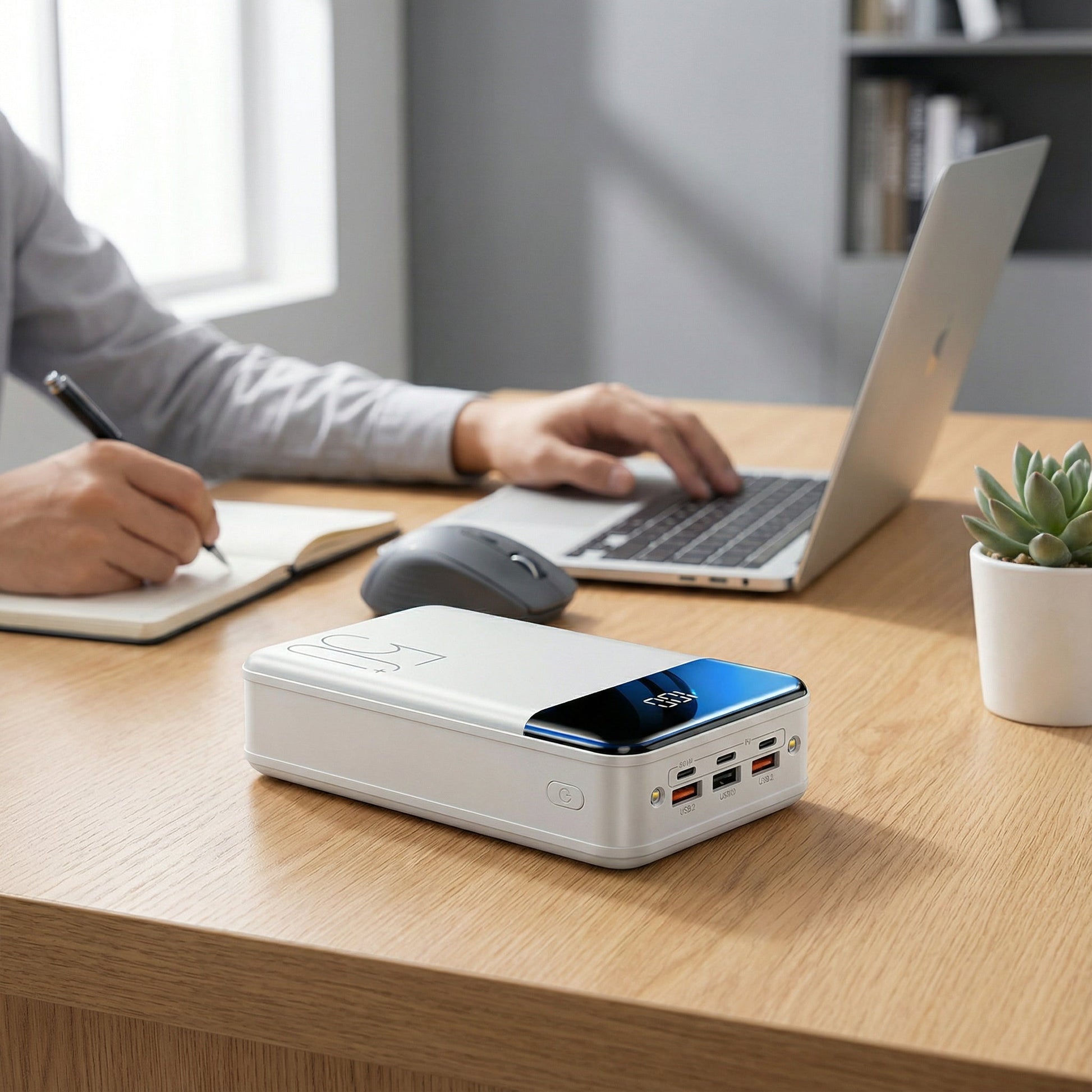 Power Bank 100.000 mAh | Caricabatterie Portatile con Display LED | Ricarica Rapida per Cellulare e Dispositivi Elettronici 8