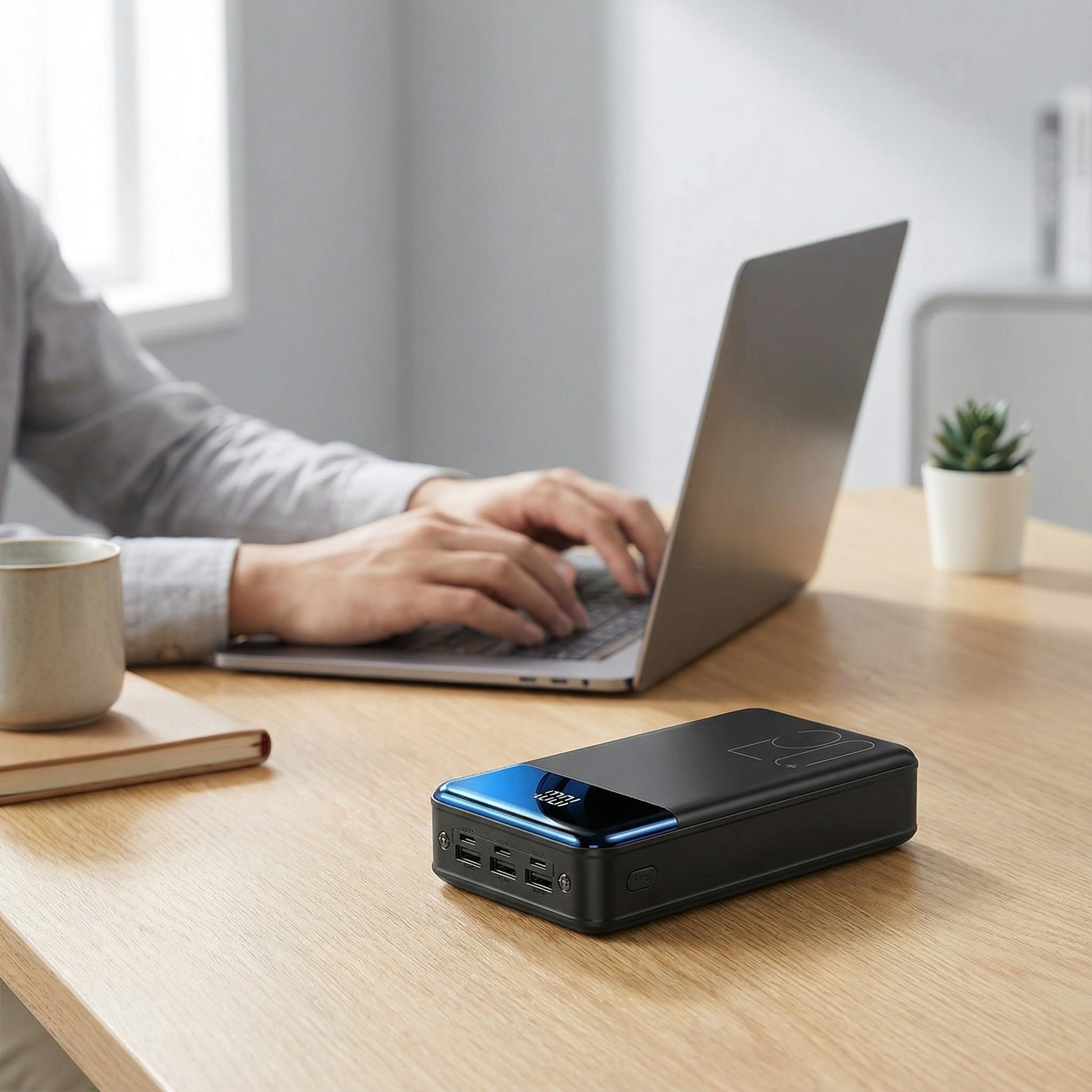 Power Bank 100.000 mAh | Caricabatterie Portatile con Display LED | Ricarica Rapida per Cellulare e Dispositivi Elettronici 9