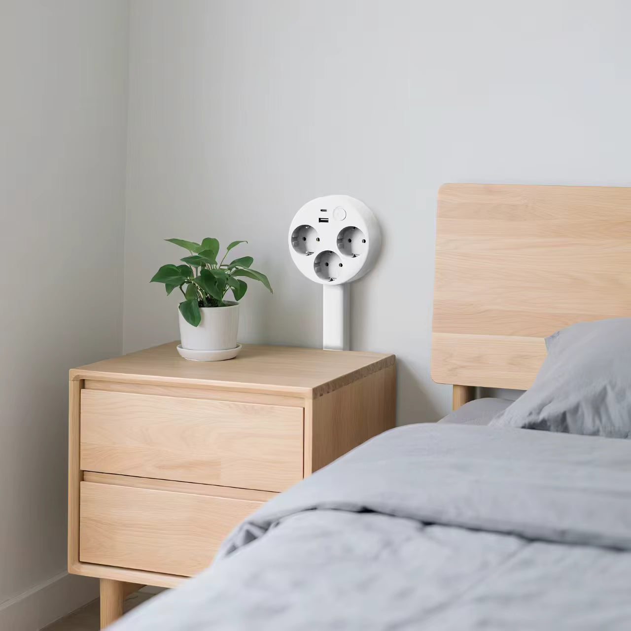 Slimme Stekker met USB en Elegant Ontwerp