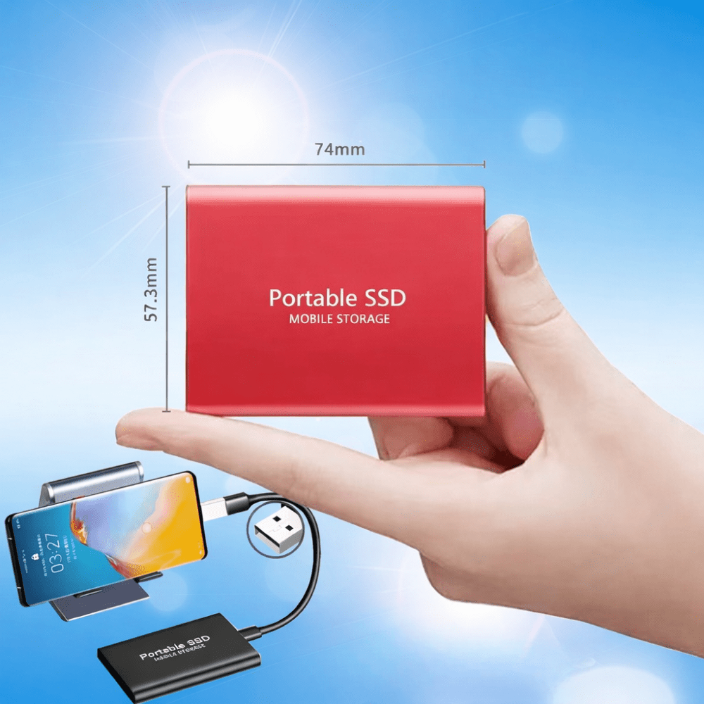 SSD Portatile 512GB USB-C Trasferimento Ultra Veloce