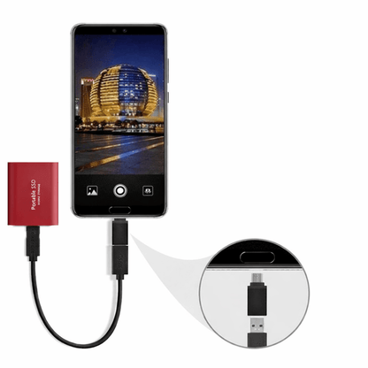 SSD Portatile 512GB USB-C Trasferimento Ultra Veloce