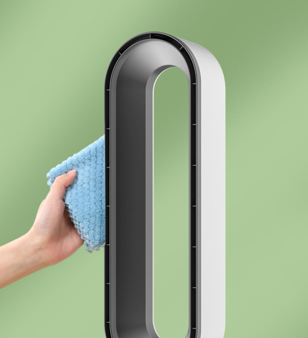 3-in-1 stille luchtreiniger met koeling en geavanceerd filter