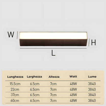 Moderne LED Wandlamp voor Buiten in Zwart Aluminium