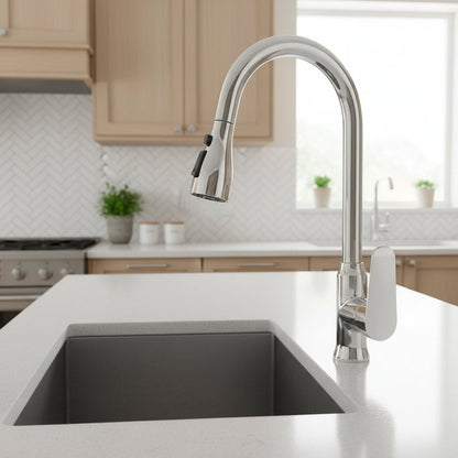 Keukenkranen met Uittrekbare Handdouche en 360° Rotatie