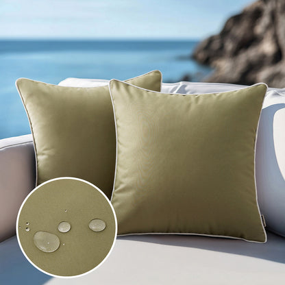 WHITELIVA Decorative Outdoor Cushion Covers Patio Garden 45x45cm 14