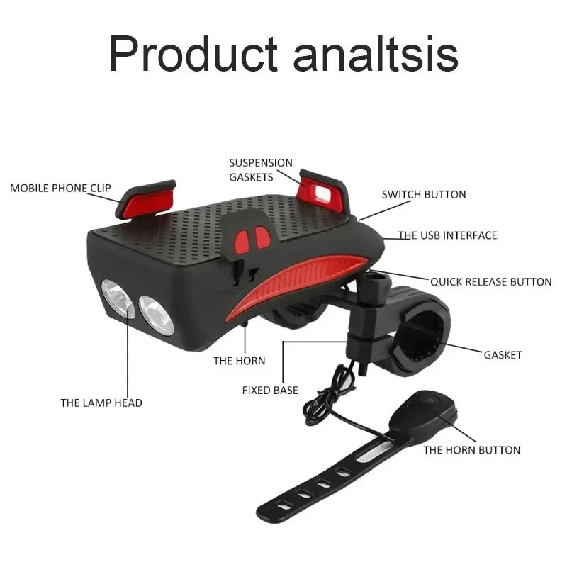 CycloLight – Bicycle Headlight with Power Bank & Phone Holder 10