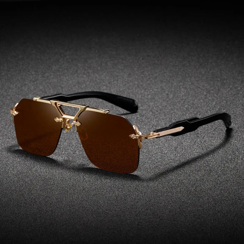 Occhiali da Sole Aviator UV400 - Montatura Leggera in Metallo