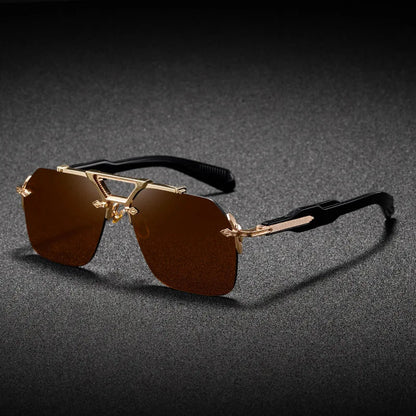 Occhiali da Sole Aviator UV400 - Montatura Leggera in Metallo