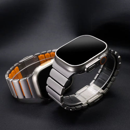Aurex Titanium Band per Apple Watch con Chiusura Magnetica