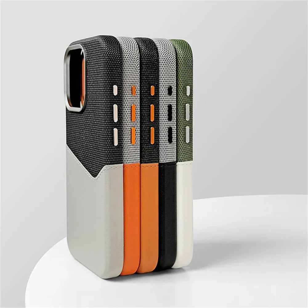 Cover iPhone in Pelle Vero con Porta Carte e MagSafe