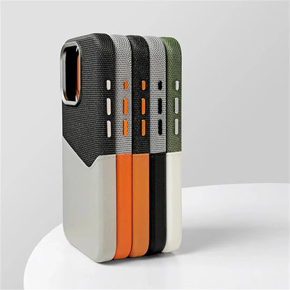 Cover iPhone in Pelle Vero con Porta Carte e MagSafe