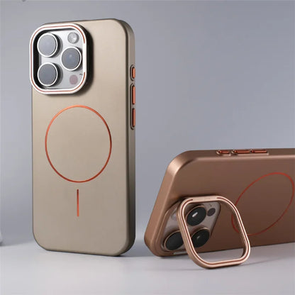 Armor Shield Cover iPhone MagSafe con Stand e Protezione Obiettivo