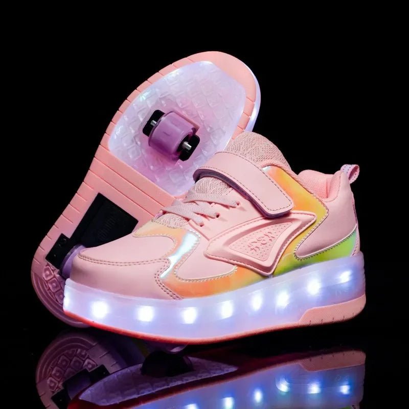 Sneakers con Rotelle LED per Bambini Luminose