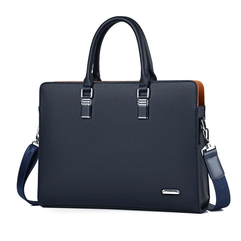 Portaro Men's Leather Laptop Bag — Elegant & Spacious 15" 4