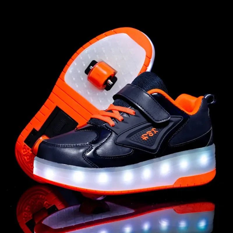 Sneakers con Rotelle LED per Bambini Luminose