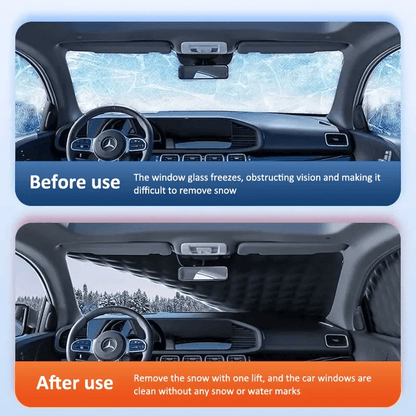 Magnetic Windshield Cover Car — Frost, Snow & Sun Protection 13