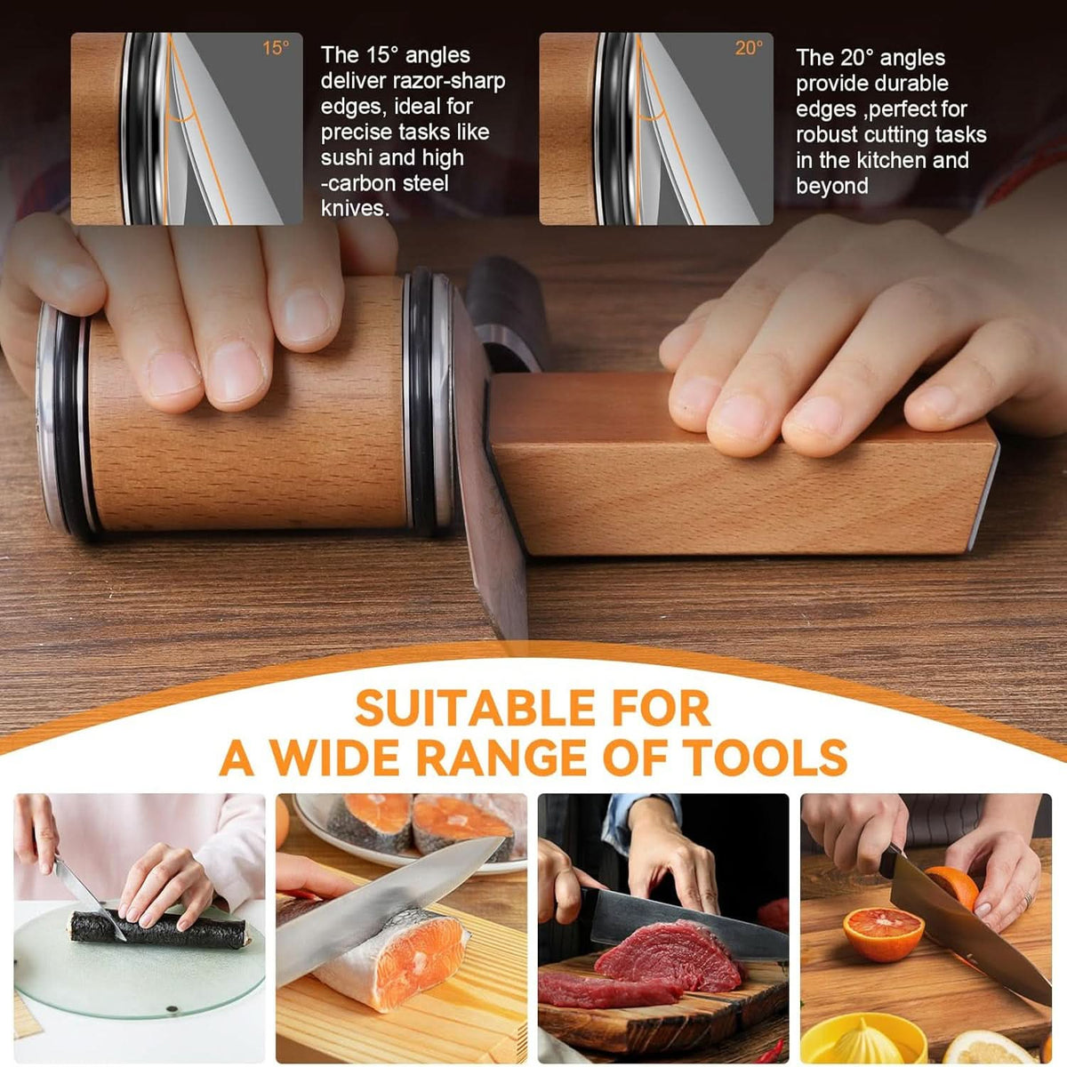 SharpEdge Pro — Diamond Roller Professional Knife Sharpener 5