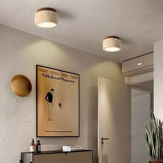 ÉclatPierre LED Recessed Wall Light in Natural Travertine 1