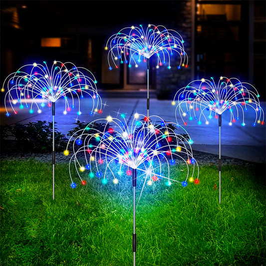 Lampada Solare da Giardino Fuochi d'Artificio LED Impermeabile