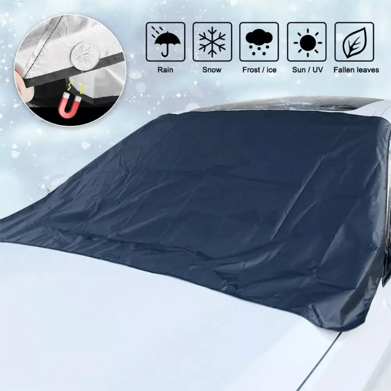 Magnetic Windshield Cover Car — Frost, Snow & Sun Protection 11