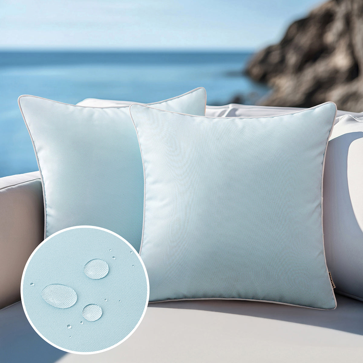 WHITELIVA Decorative Outdoor Cushion Covers Patio Garden 45x45cm 9