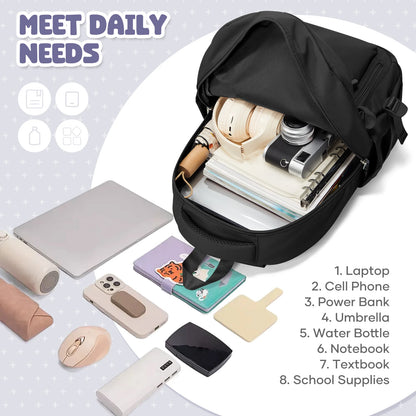 Large Capacity Anti-Theft Laptop School Backpack Unisex 3