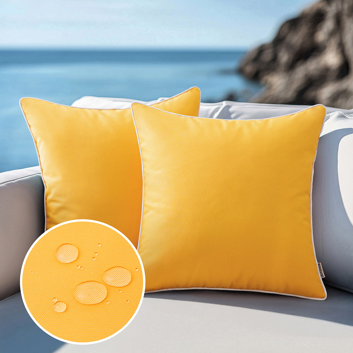 WHITELIVA Decorative Outdoor Cushion Covers Patio Garden 45x45cm 10