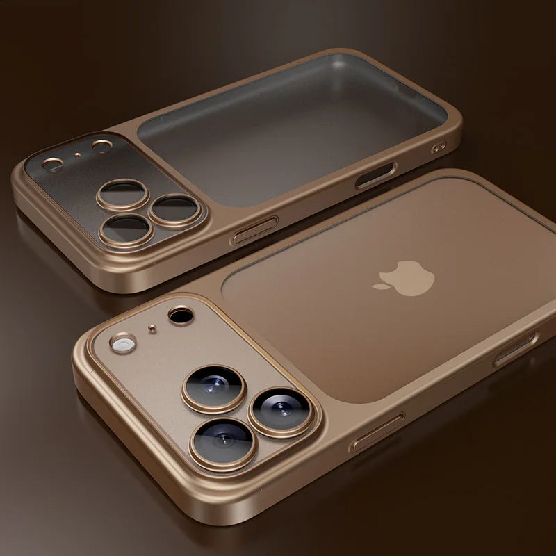 CarbonX Cover iPhone 17 Trasparente Antiurto con Bordo Elettroplaccato