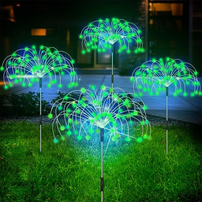 Lampada Solare da Giardino Fuochi d'Artificio LED Impermeabile