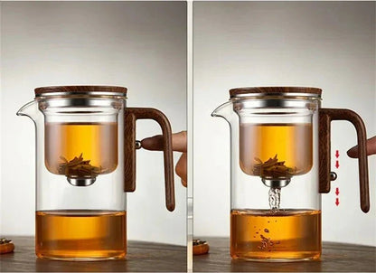 TeaMagnet Glass Teapot with Separate Magnetic Filtration 4