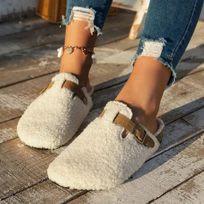 Contrortluxe Sheepskin Wool Slippers – Winter Comfort 7