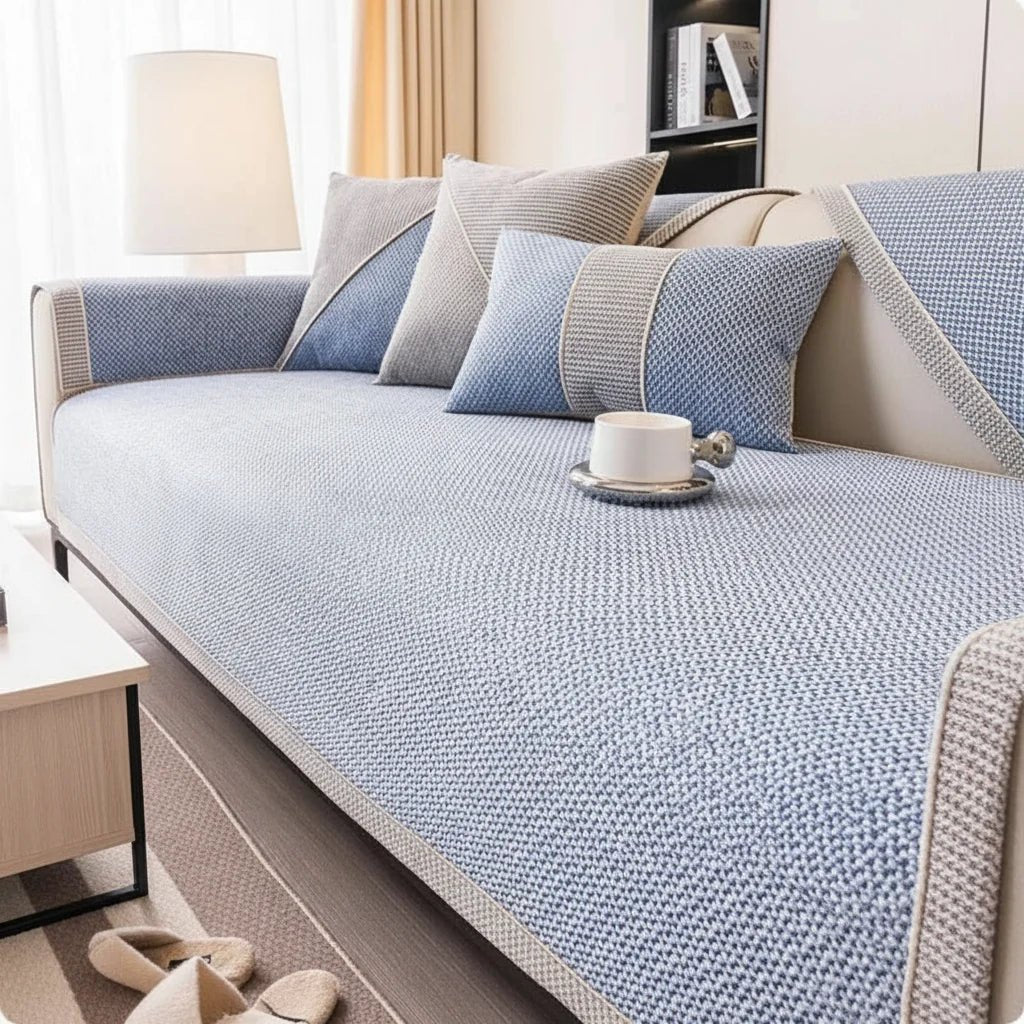 Non-Slip Cotton-Linen Sofa Throw — All Seasons All Sizes 7