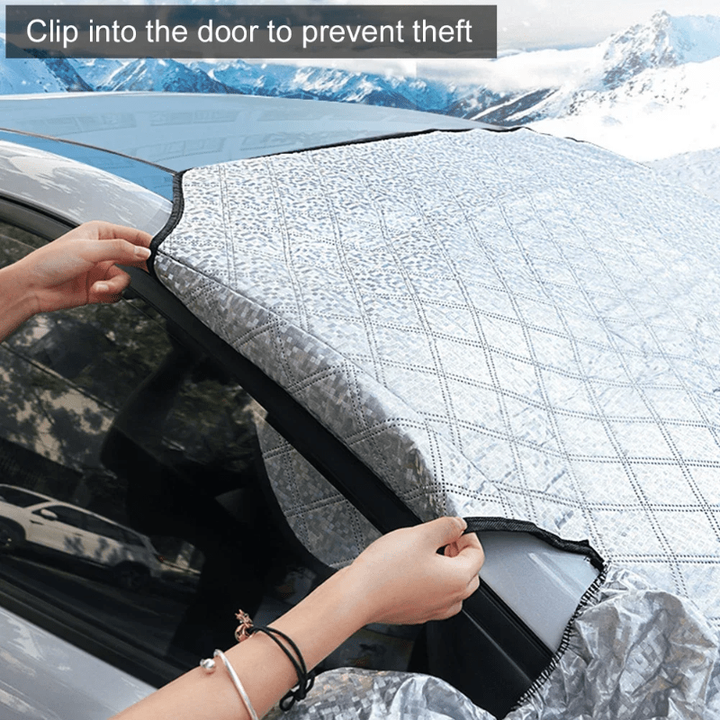 Magnetic Windshield Cover Car — Frost, Snow & Sun Protection 5