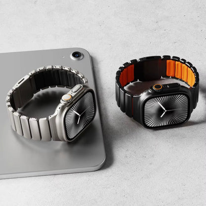Aurex Titanium Band per Apple Watch con Chiusura Magnetica